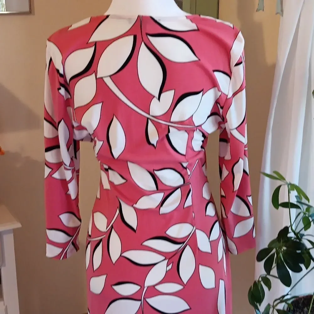 Adrianna Papell Soft Knit Dress Bold Floral